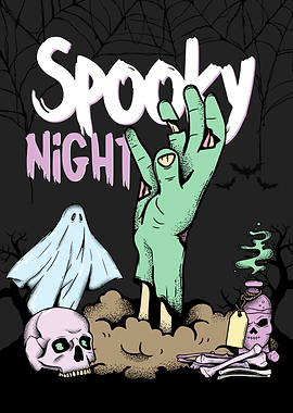Spooky Night Halloween Illustration