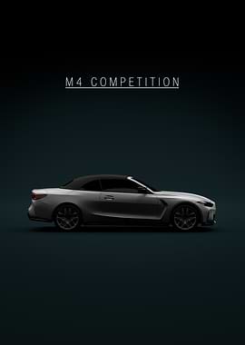 Grey BMW M4 Convertible 2025 - Green Tint