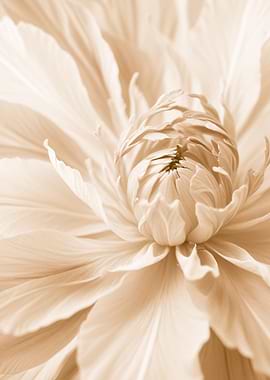 Creamy Flower Close-Up