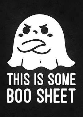 Boo Sheet Ghost Funny Retro Halloween