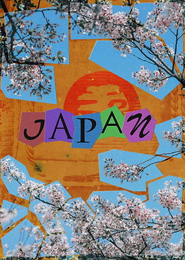 Japan Collage Art