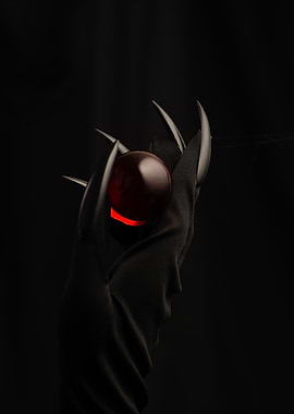 Red Orb in Clawed Hand