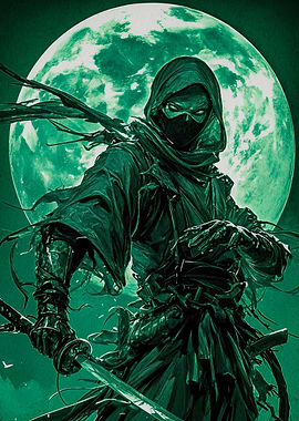 Green Ninja Moonlight
