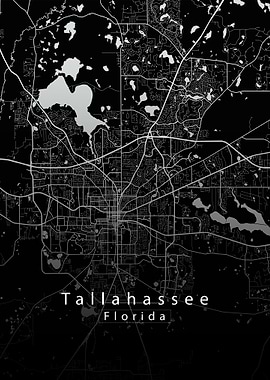Tallahassee Florida City Map