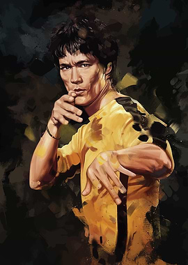 Bruce Lee Art Moment