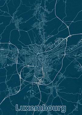 Luxembourg City Map