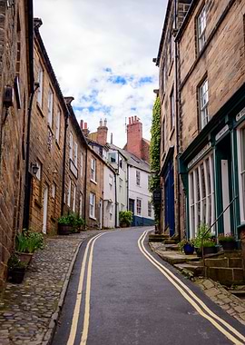 Cobblestone Street in England