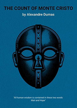 The Count of Monte Cristo Minimalist Book Cover