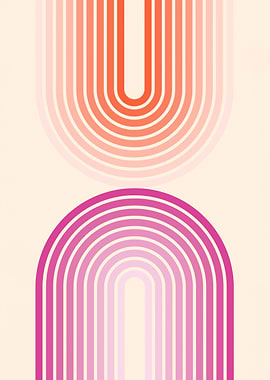 Abstract Rainbow Arches