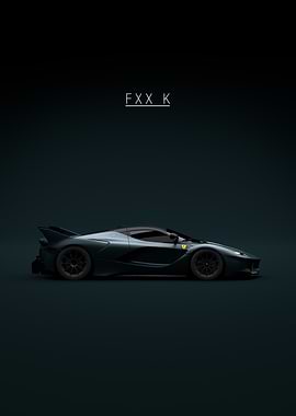 Black 2015 Ferrari FXX K - Green Tint