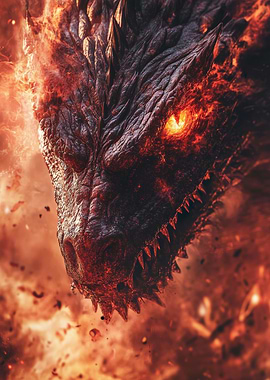 Fiery Dragon Close-Up