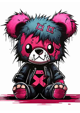 Punk Rock Teddy Bear