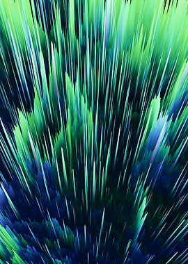 Abstract Bat Nebula - Neon