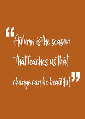 Autumn Change Quote