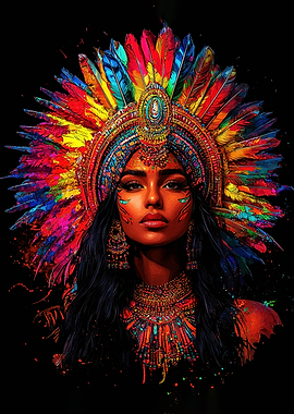 Native American Woman Portrait