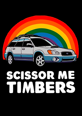 Scissor Me Timbers Station Wagon