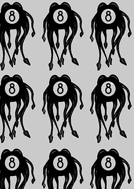 Eight Ball Monster Pattern