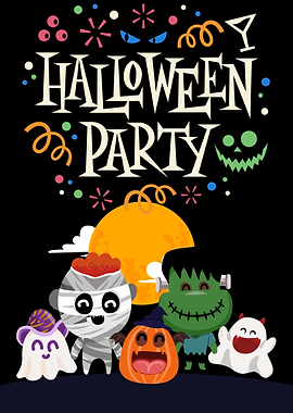Halloween Party Illustration