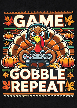 Game Gobble Repeat - Thanksgiving Turkey Gamer