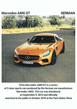 Mercedes AMG GT Sports Car