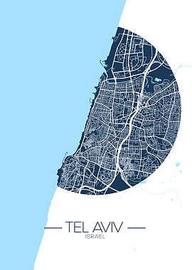 Tel Aviv City Map