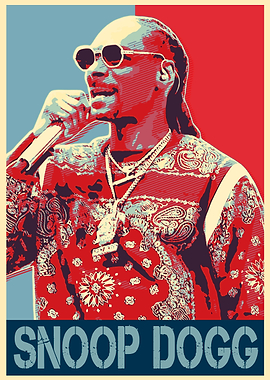 Snoop Dogg Poster' Poster, picture, metal print, paint by