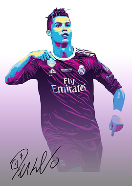 Cristiano Ronaldo Pop Art