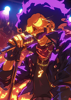 Skeleton Rockstar