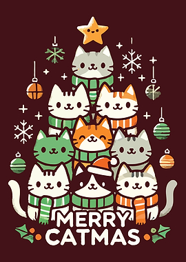 Merry Catmas - Cute Cat