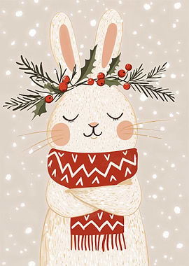 Cute Winter Bunny