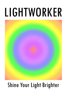 Lightworker Rainbow Aura Poster