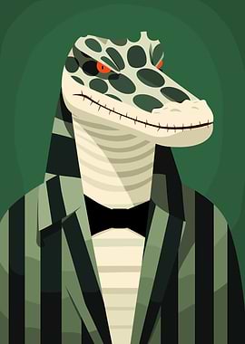 Reptile in Suit