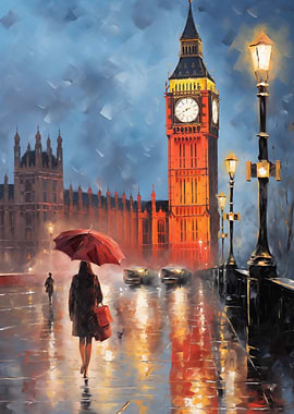 Rainy London Evening