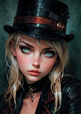 Steampunk Woman Portrait