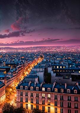 Paris Night Sky