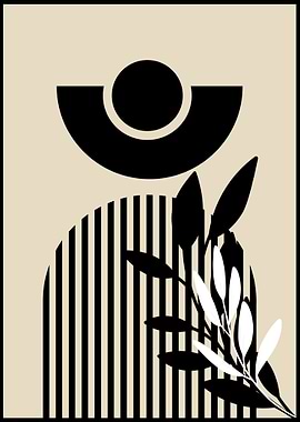 Black and White Abstract Art