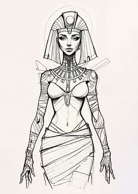 Egyptian Goddess Sketch