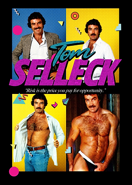 Tom Selleck Retro Poster
