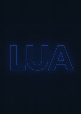 Neon Blue LUA Sign