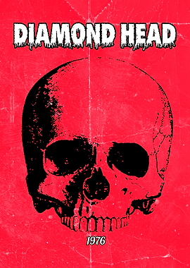 Diamond Head Skull Poster
