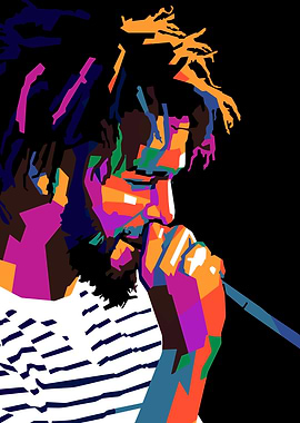 J. Cole Pop Art Portrait wpap