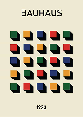 Bauhaus Geometric Art Print