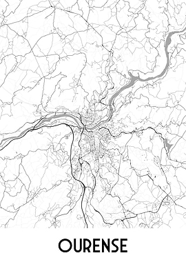 Ourense City Map