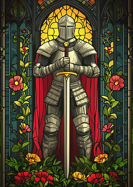 Stained Glass Knight