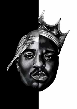 The Notorious B.I.G. tupac' Poster, picture, metal print
