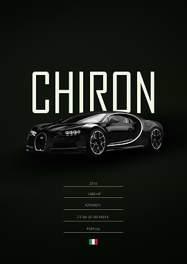 2016 Bugatti Chiron Poster