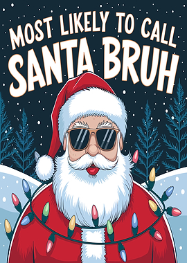 Santa Claus with Sunglasses