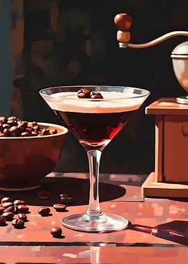 Espresso martini cocktail
