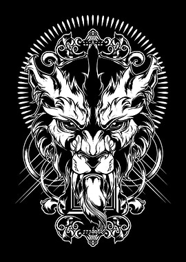 Wolf Head Illustration