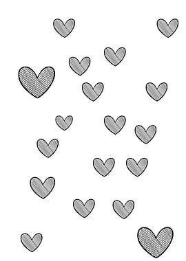 Hand Drawn Hearts